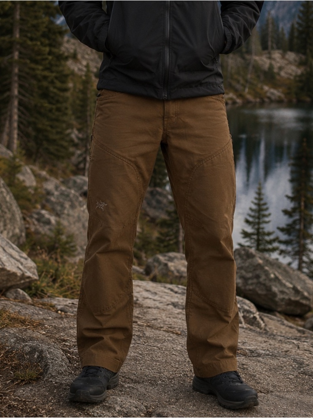 Arc’teryx Men’s Brown Canvas Hiking Trail Pants 34x32 Outdoor Gorpcore Travel